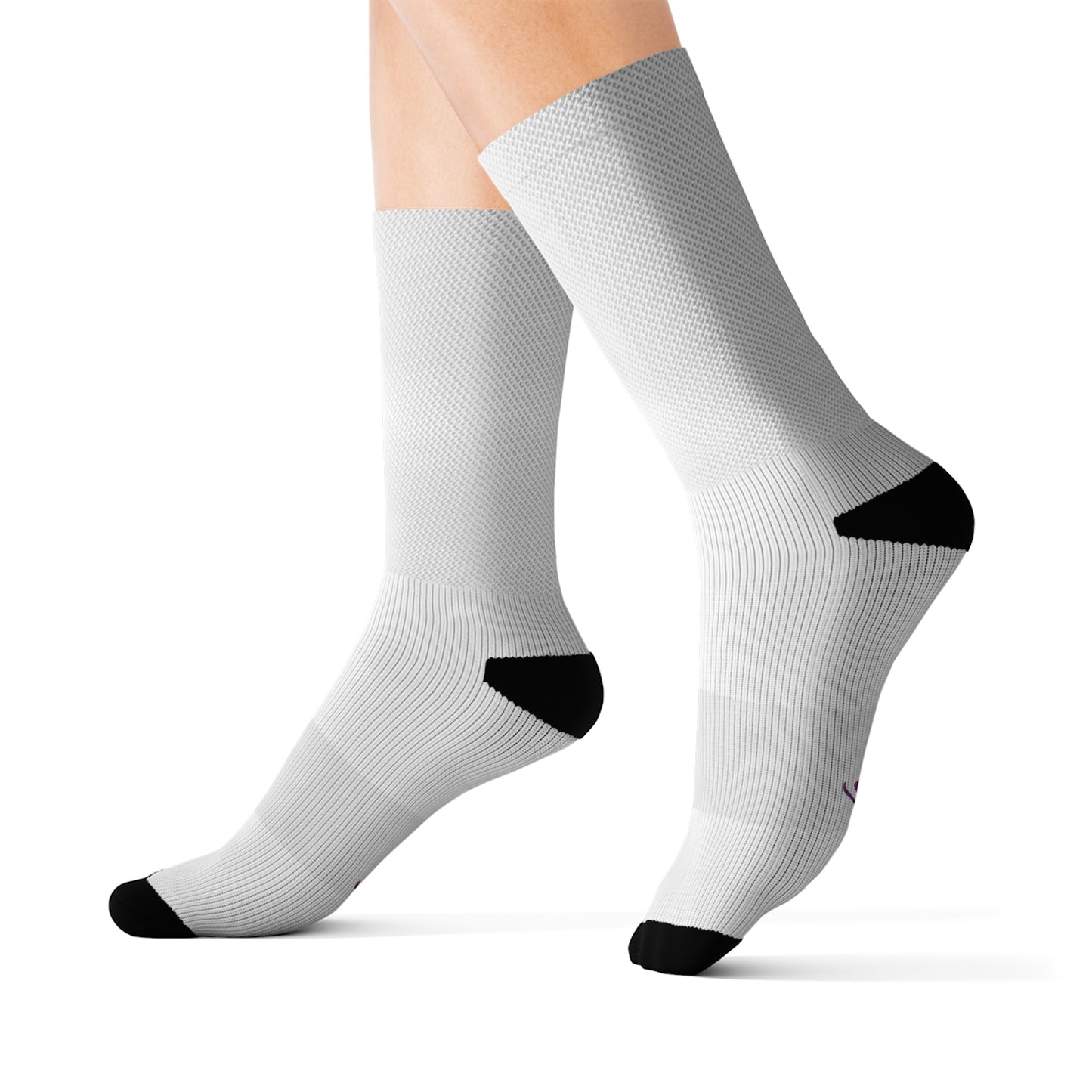 Men's white Neon Monker Socks