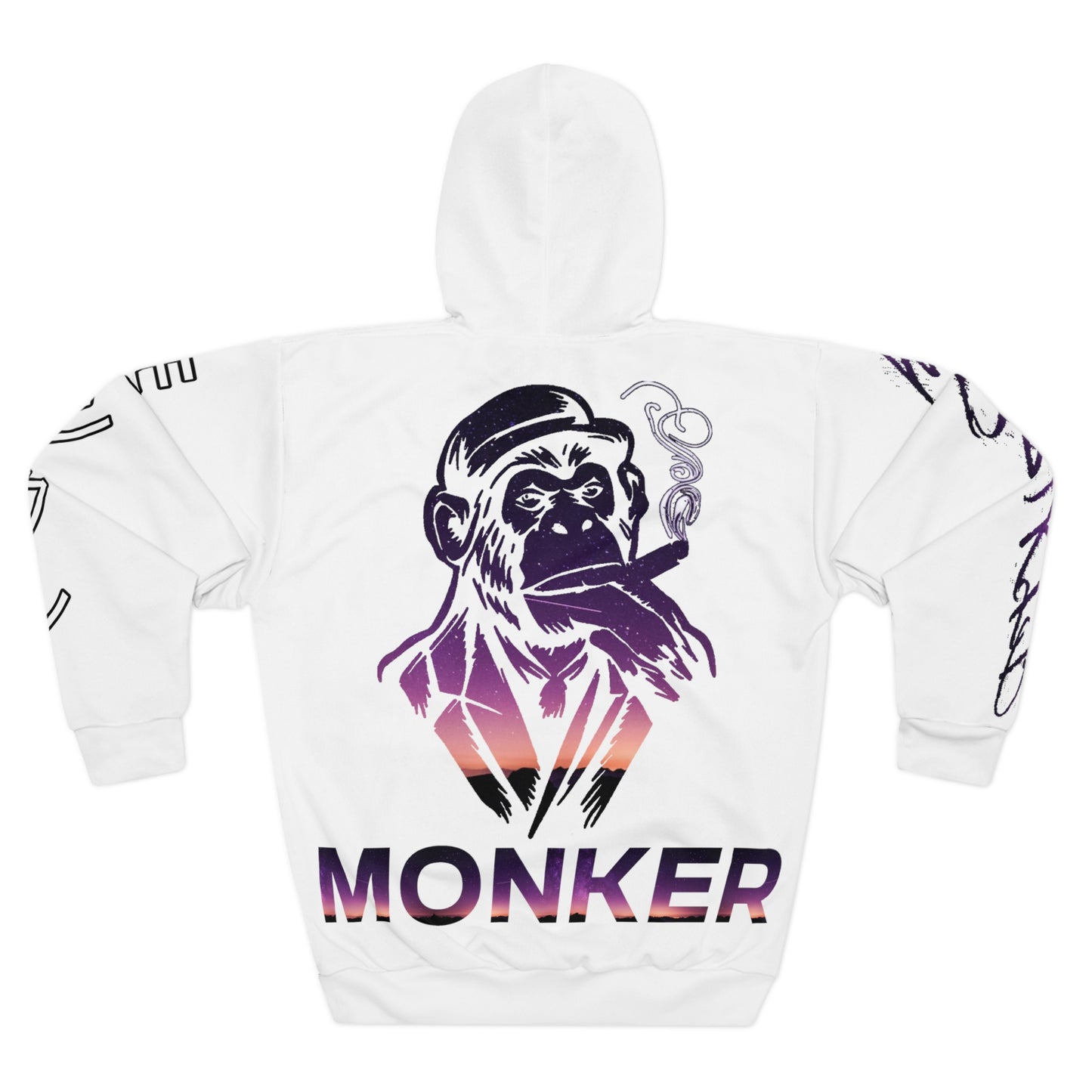 Monker Neon Hoodie with Sleeves