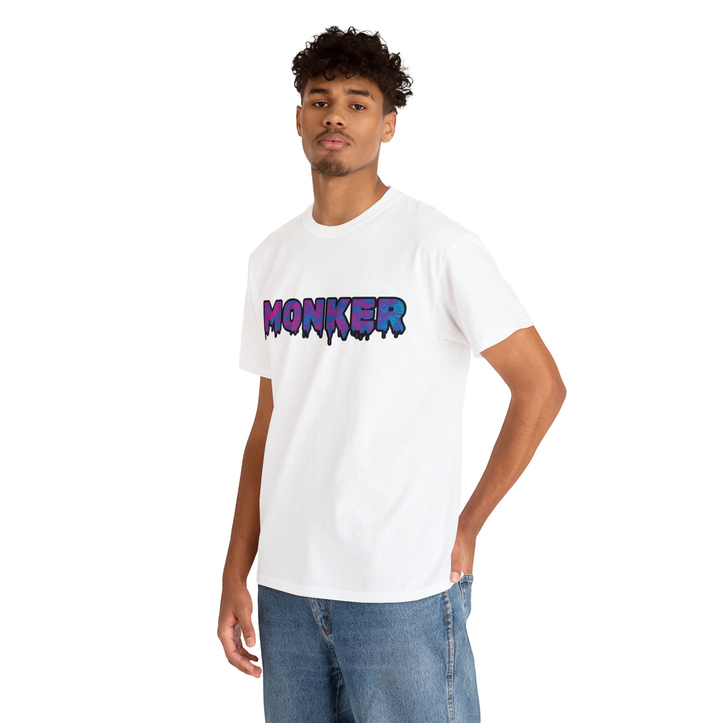 Men's Neon Monker White Tee