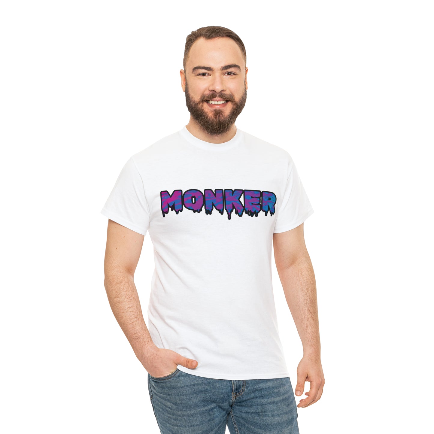 Men's Neon Monker White Tee