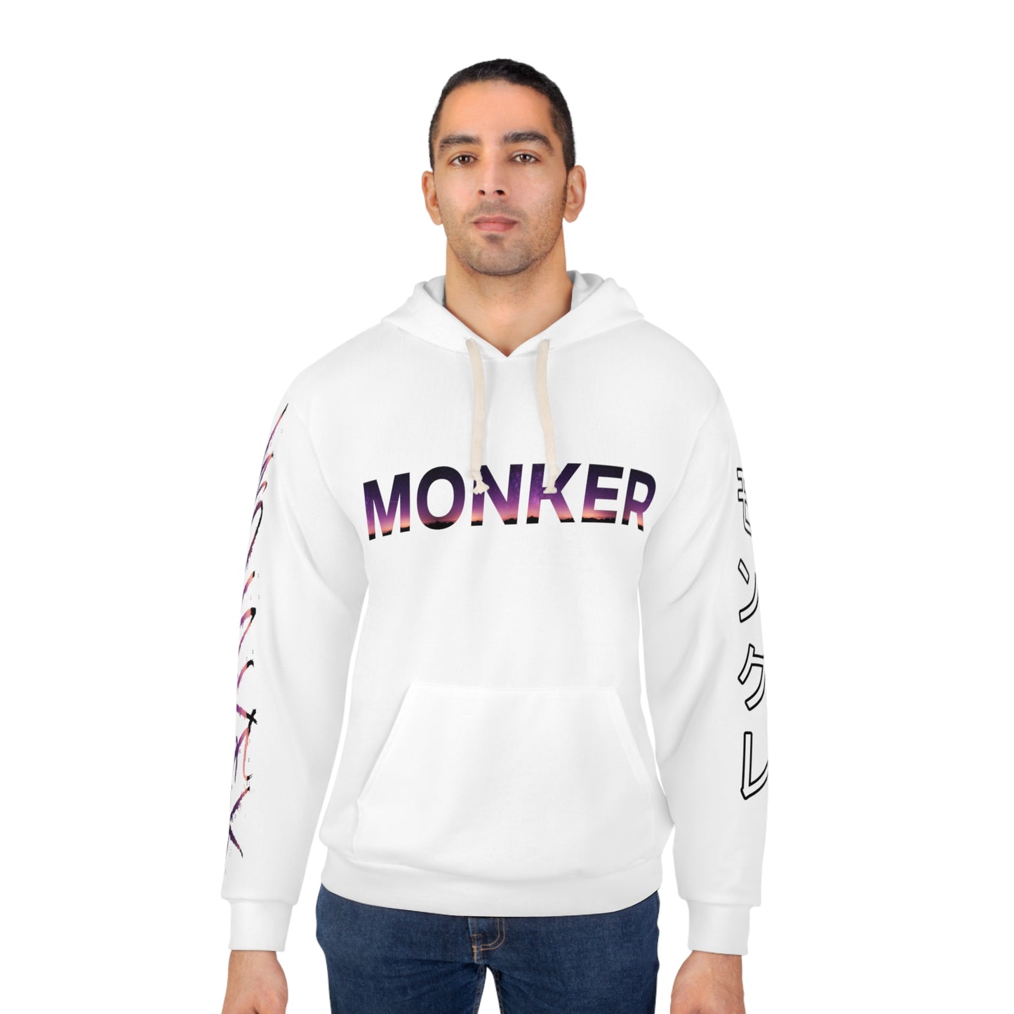 Monker Neon Hoodie with Sleeves