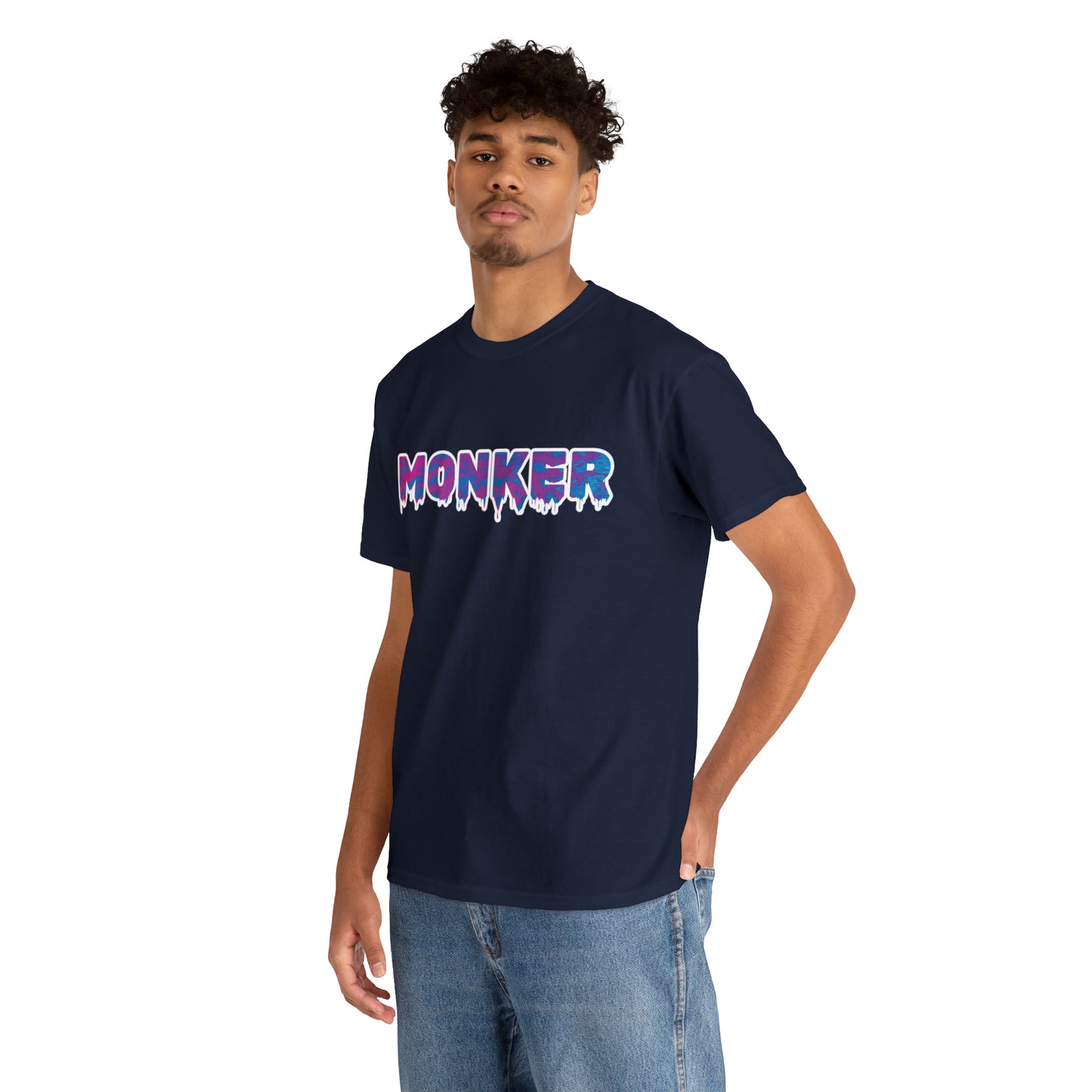 Men's Neon Monker White Tee