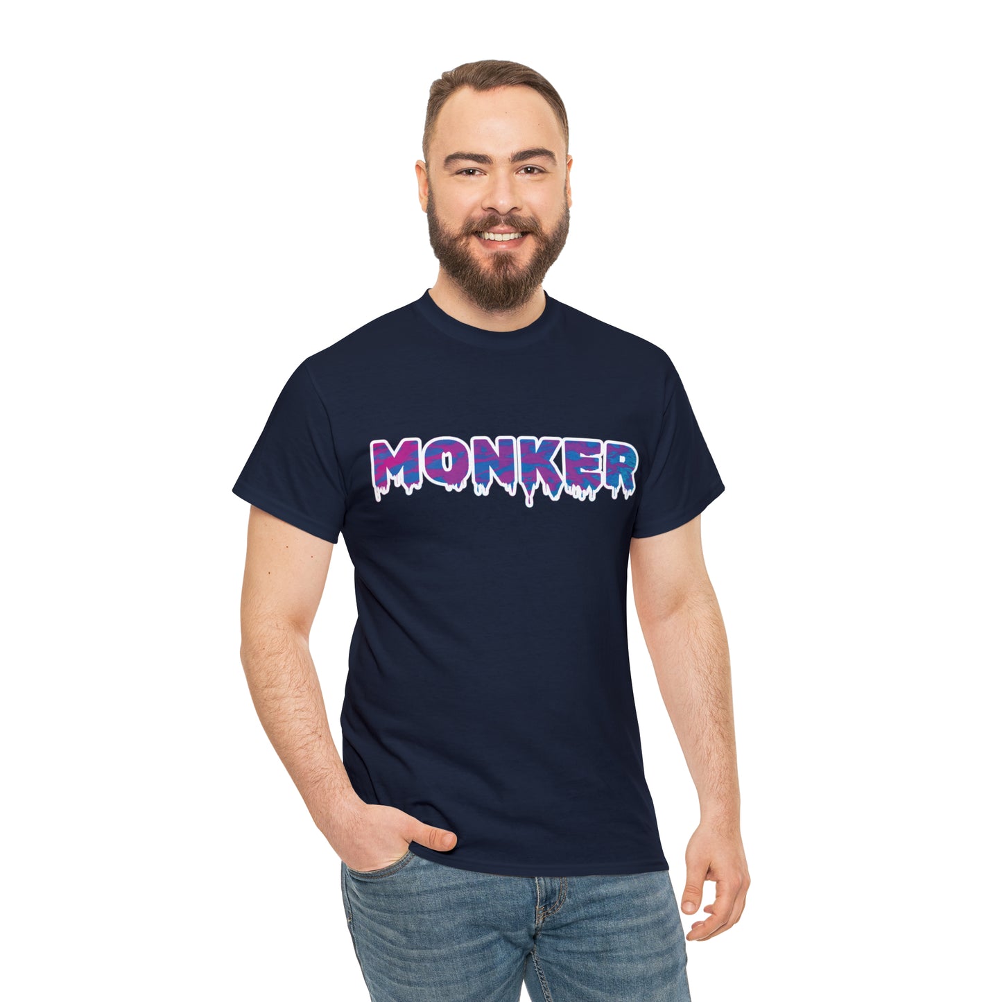 Men's Neon Monker White Tee